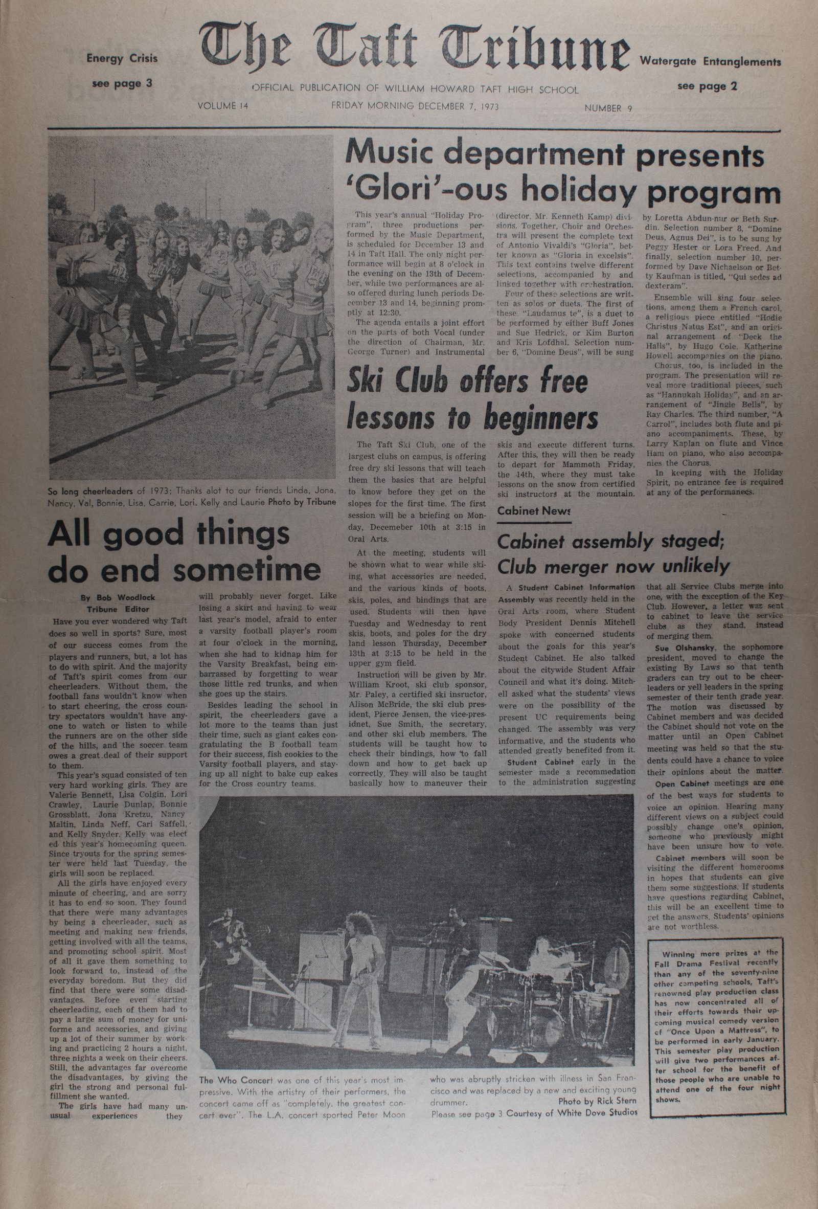 December 7, 1973, page 1