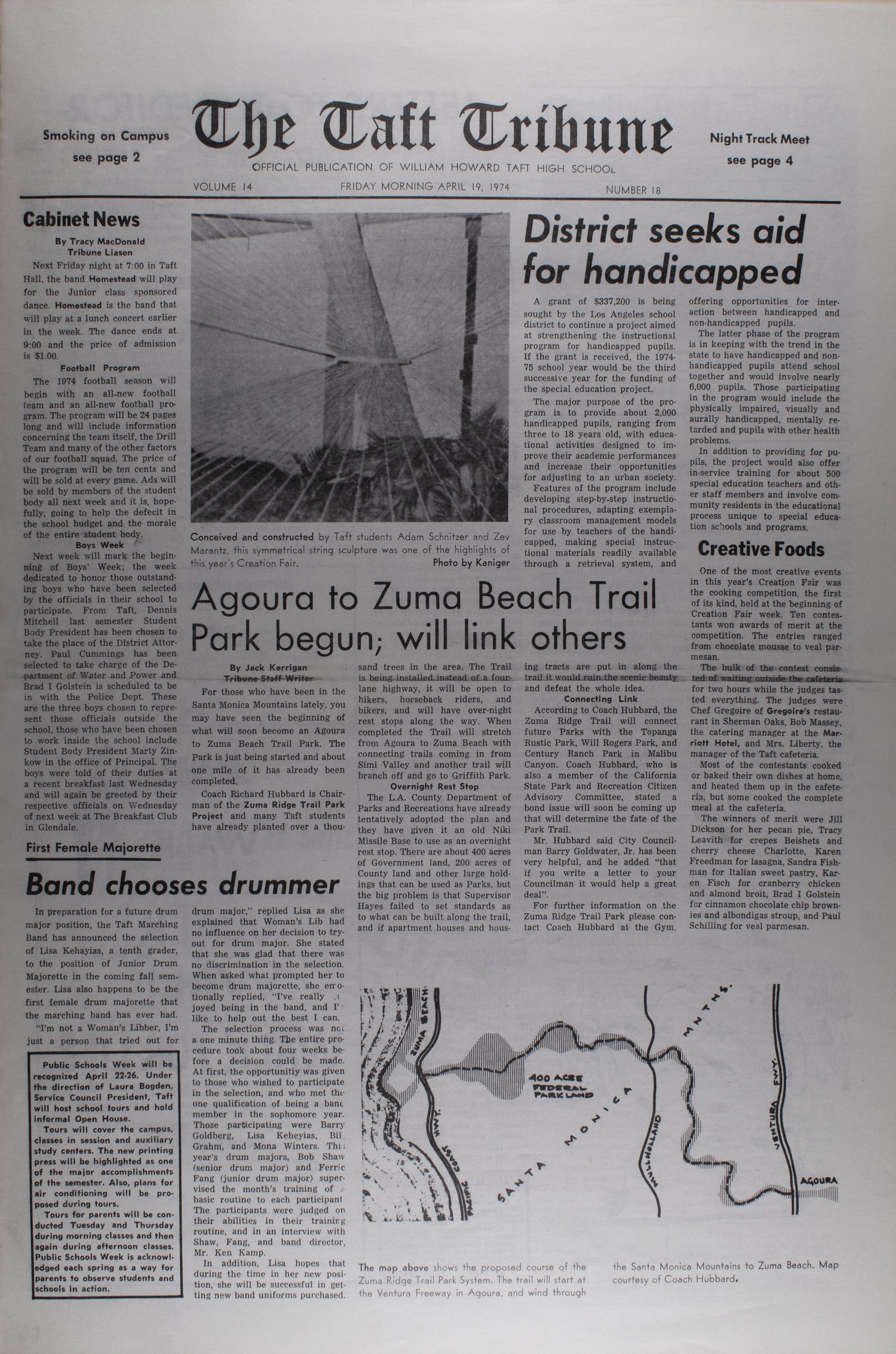 April 19, 1974, page 1