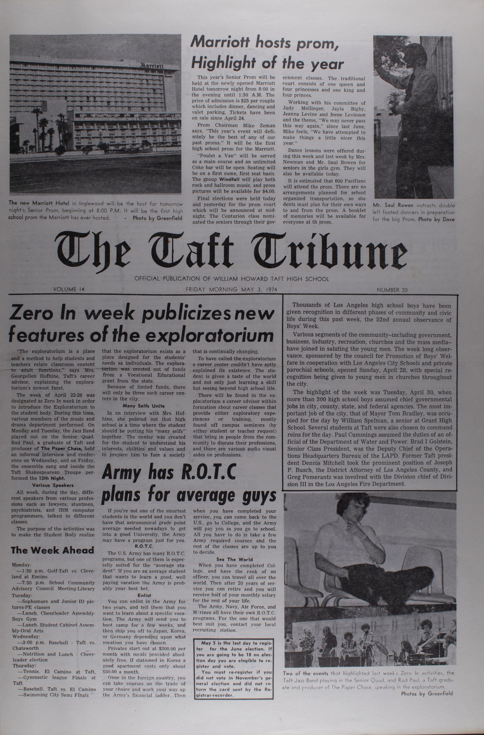 May 3, 1974, page 1