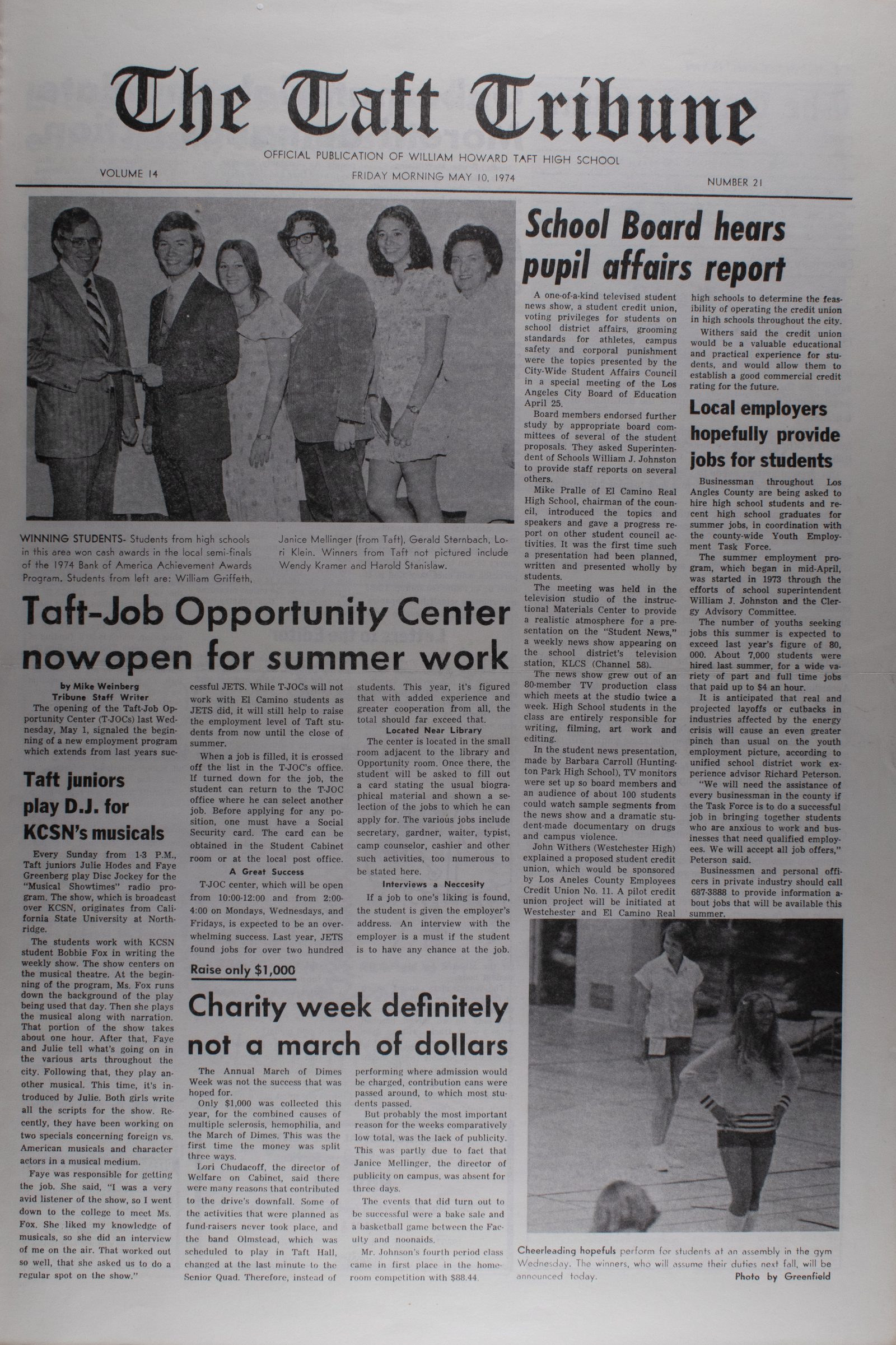 May 10, 1974, page 1
