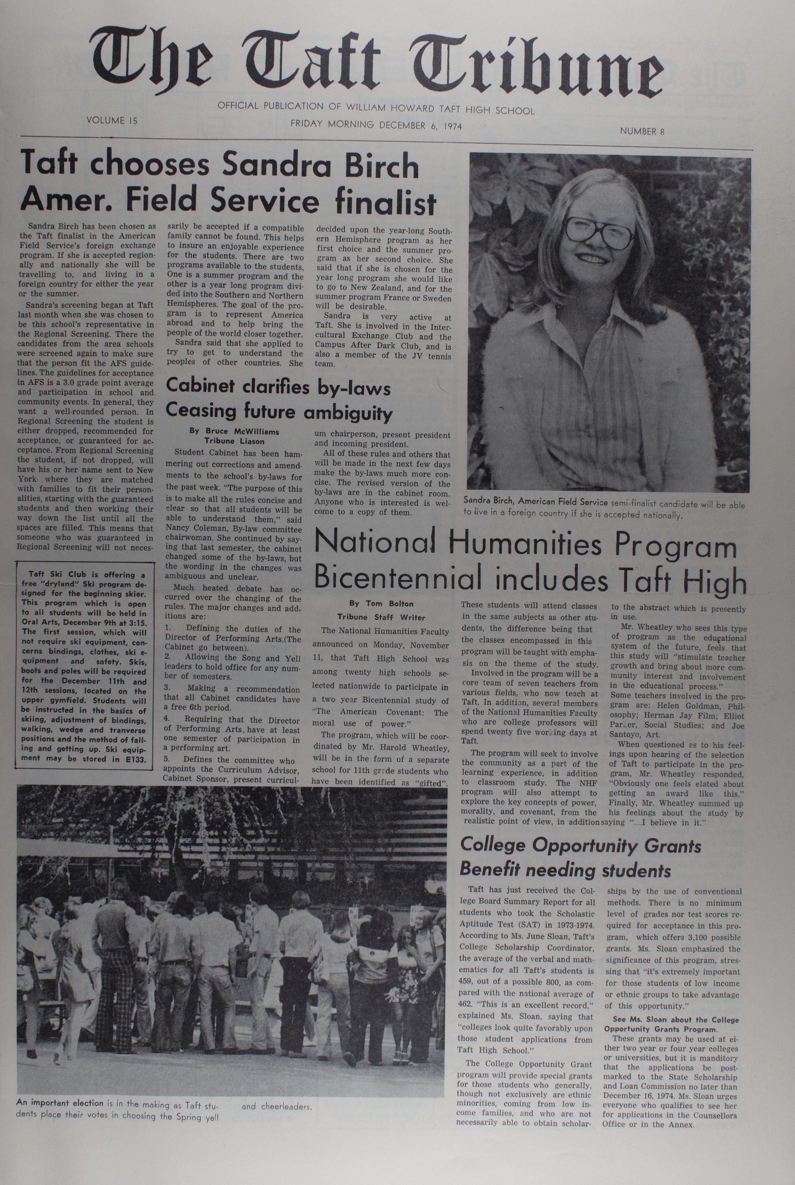 December 6, 1974, page 1
